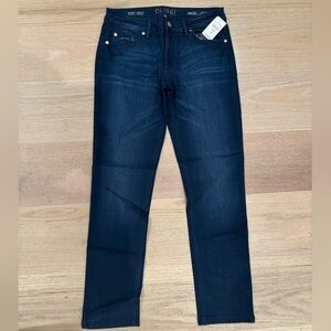 DL1961 Women’s Mid Rise Skinny Ankle Dark Wash Jeans